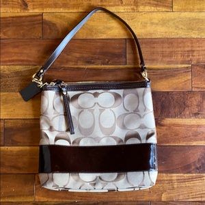 Coach bag with crossbody or shoulder strap